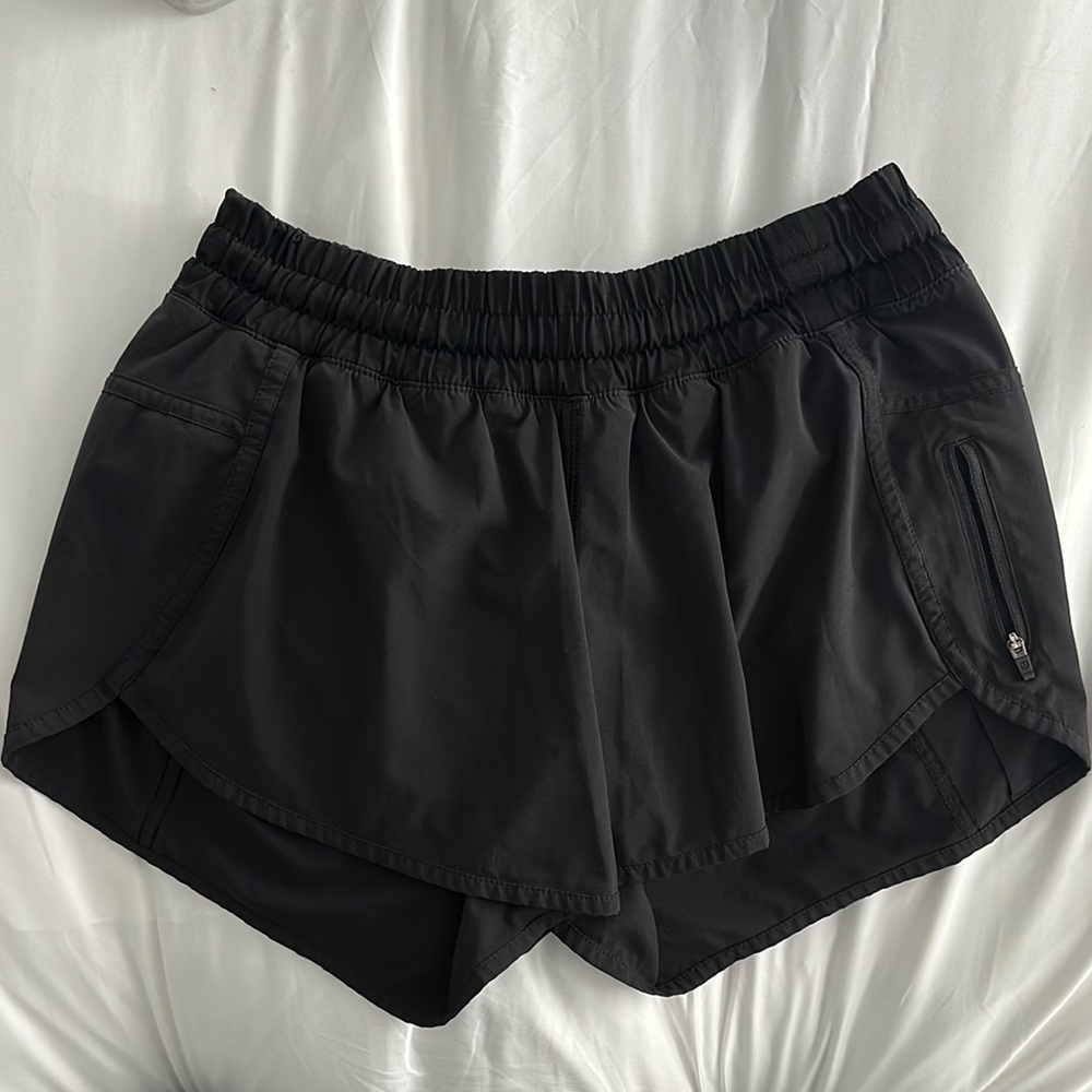 Black Lululemon Athletic Shorts Size 8